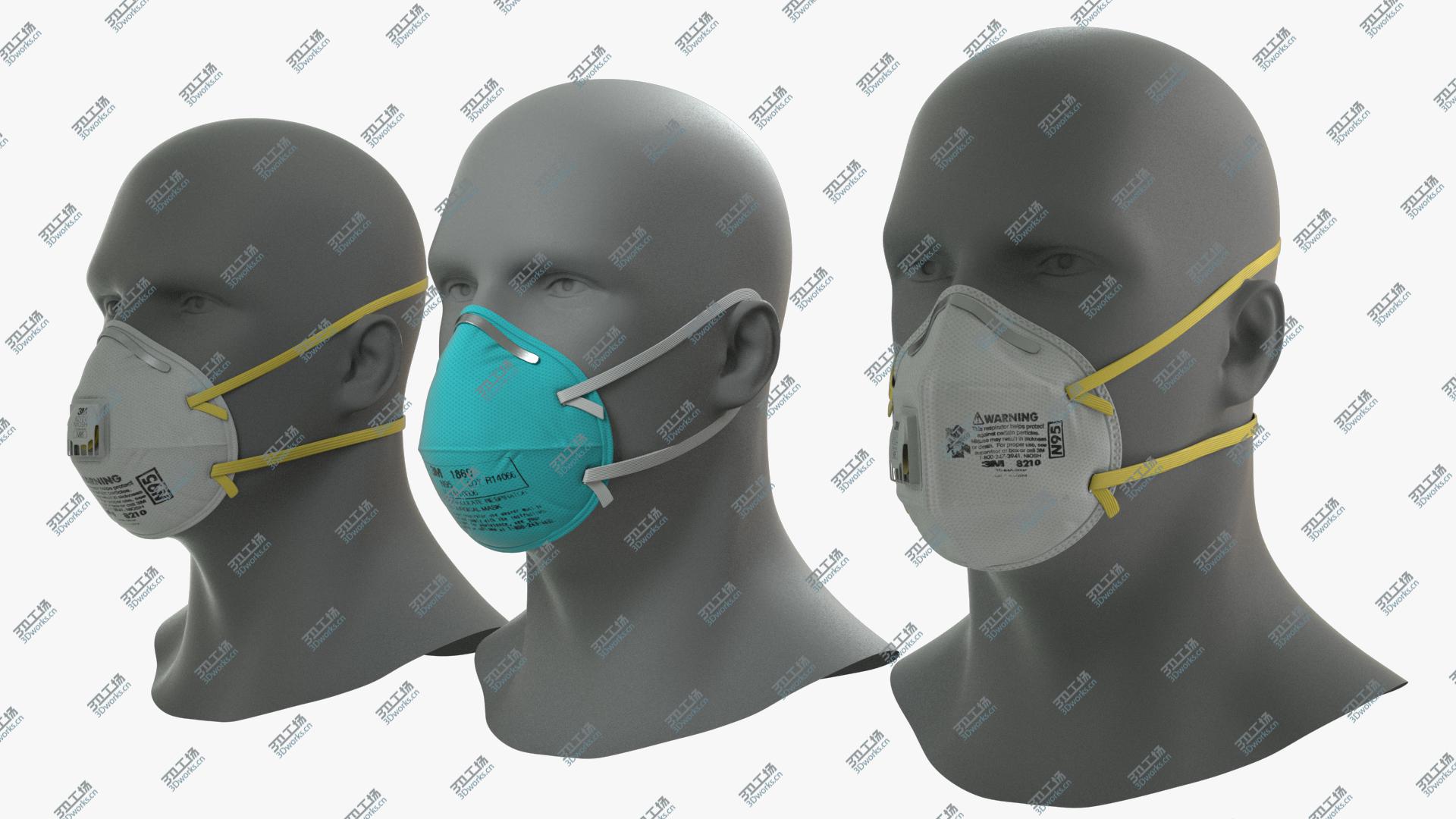 images/goods_img/2021040232/N95 Respirator Mask Collection 3D model/3.jpg